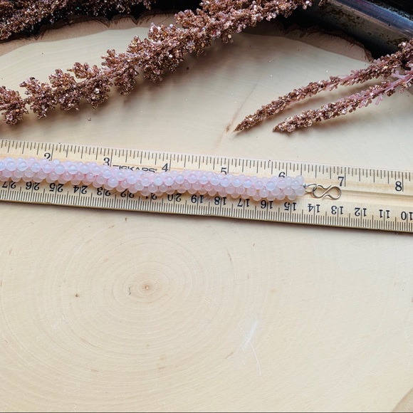 HP🎉 Rose Quartz gemstone Handmade Bracelet - Picture 5 of 7